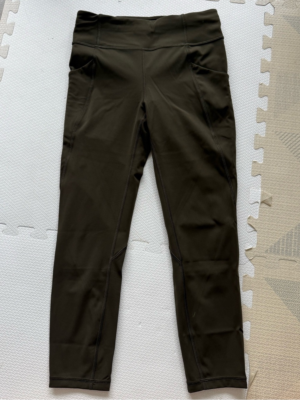 Lululemon Time to Sweat High-Waist Olive Green Leggings